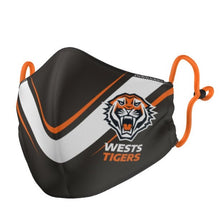 Load image into Gallery viewer, Wests Tigers Face Mask - The Mask Life. 
