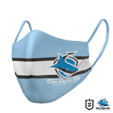 Load image into Gallery viewer, Cronulla Sharks Face Mask - The Mask Life.  Face Masks
