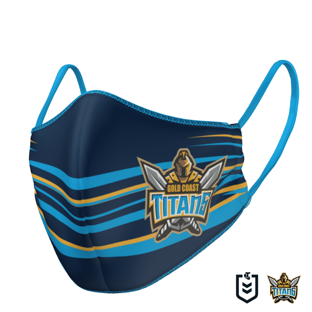 Gold Coast Titans Face Mask - The Mask Life.  Face Masks