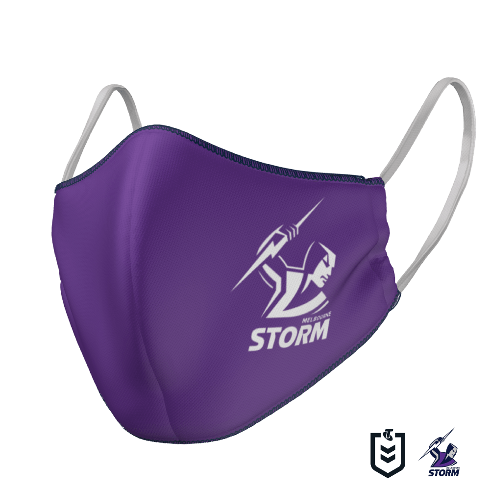 Melbourne Storm Face Mask - The Mask Life.  Face Masks