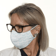 Load image into Gallery viewer, The Blue Chevron - Reversible Face Mask - The Mask Life. 
